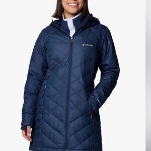 Columbia Women's Navy Quilted Puffer Coat